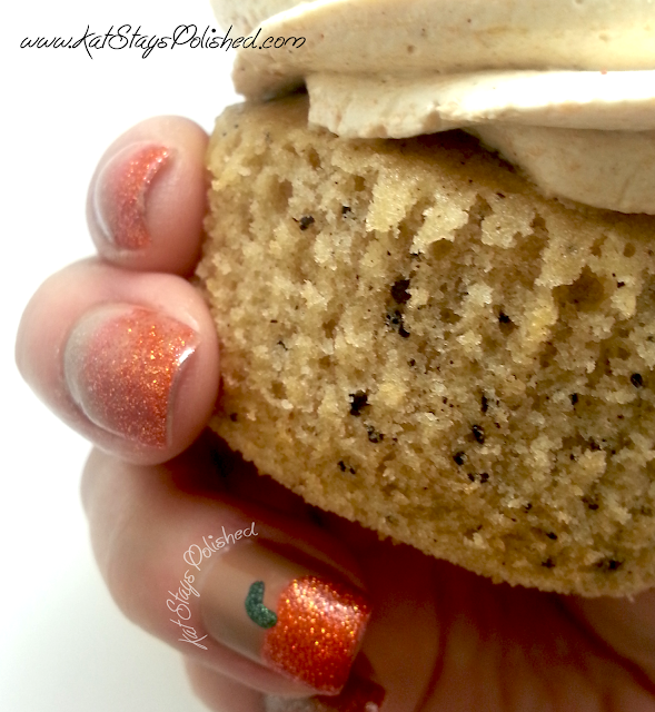 PSL Cupcakes and Nails - Pumpkin Spice Latte Cupcake & Nails