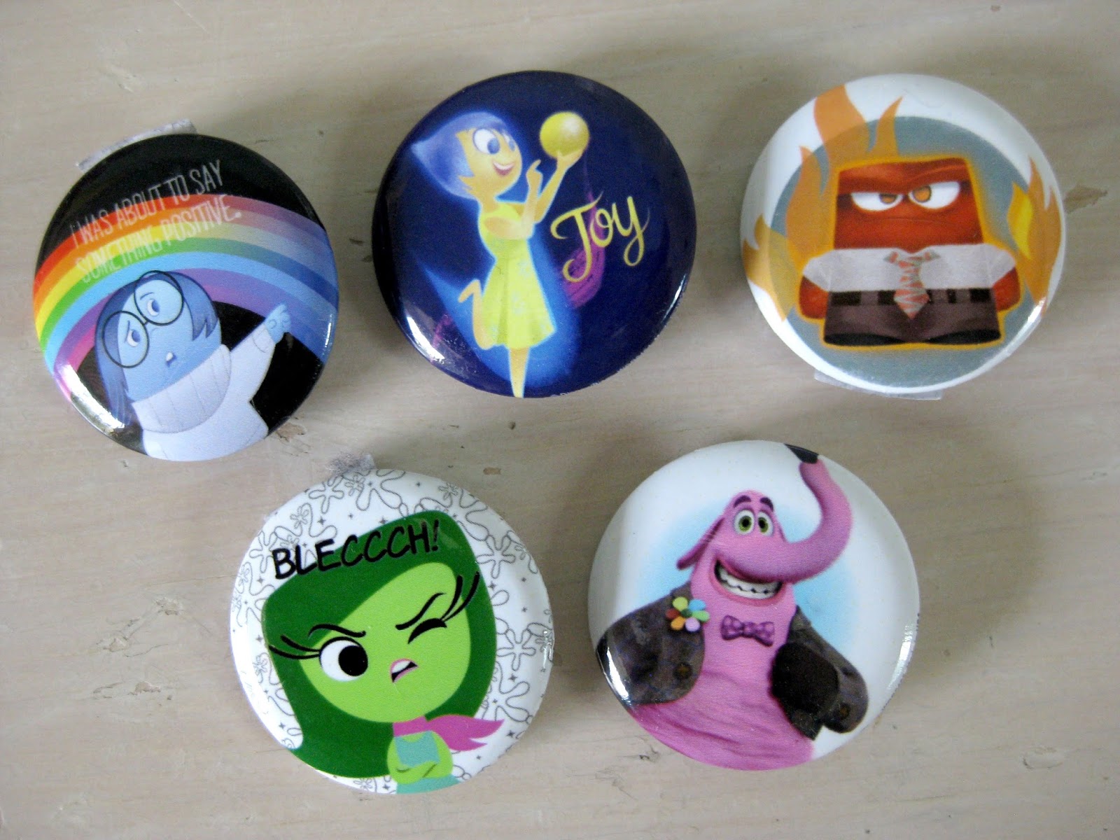 Dan the Pixar Fan Inside Out Hot Topic Pins