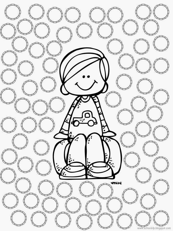 School SLP: Open-Ended Dot Activity Sheets: Fall FREEBIE!