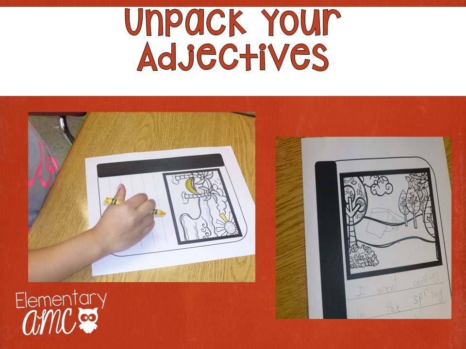 Unpack Your Adjectives Books and Activities to Teach Students to Add