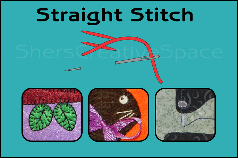 Sher's Creative Space Applique Tutorial & Giveaway, Blanket Stitch