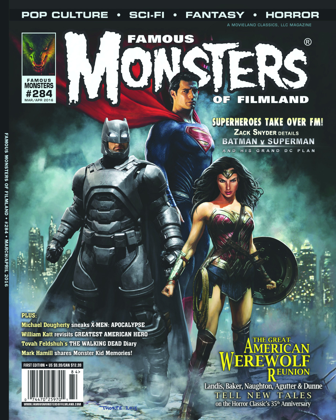Троица DC на обложке Famous Monsters of Filmland Троица DC на обложке Famous Monsters of Filmland