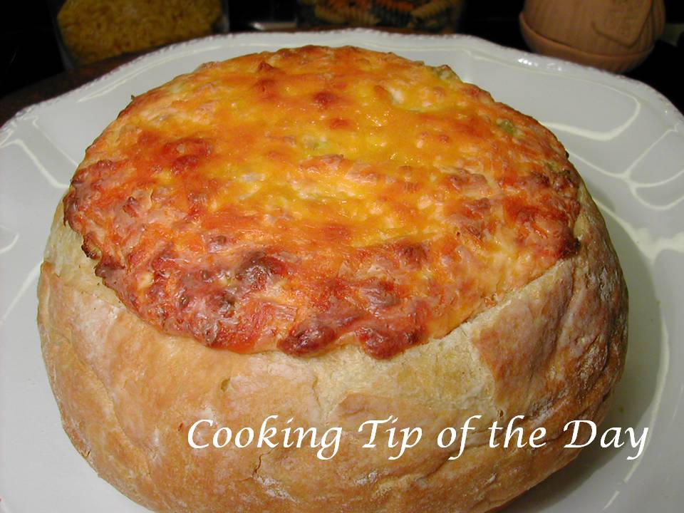 Cooking Tip of the Day Cheesy Baked Bread Dip