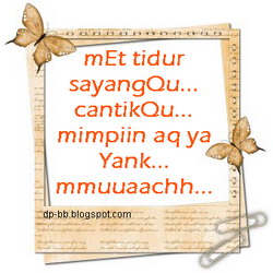 Display Picture for Blackberry: DP BB: Ucapan Selamat Tidur
