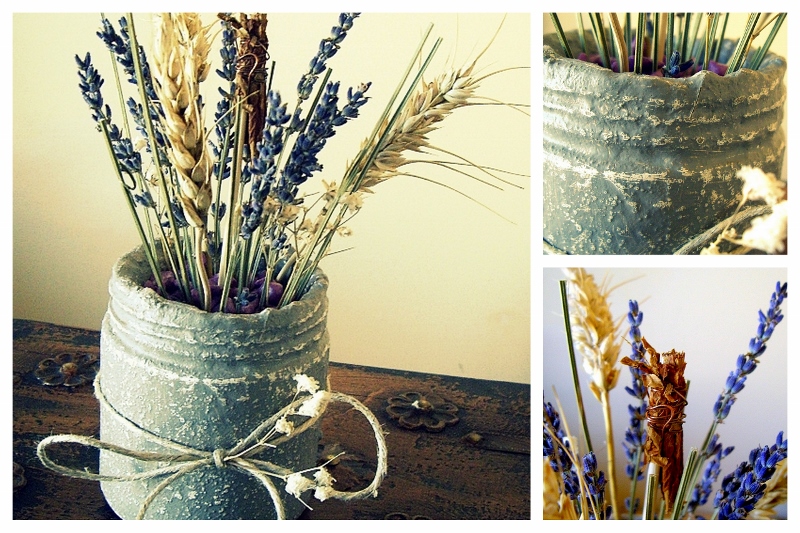 Composizioni Con Spighe Di Grano E Lavanda Serendipity. L'Officina delle idee: vasetto con composizione di spighe