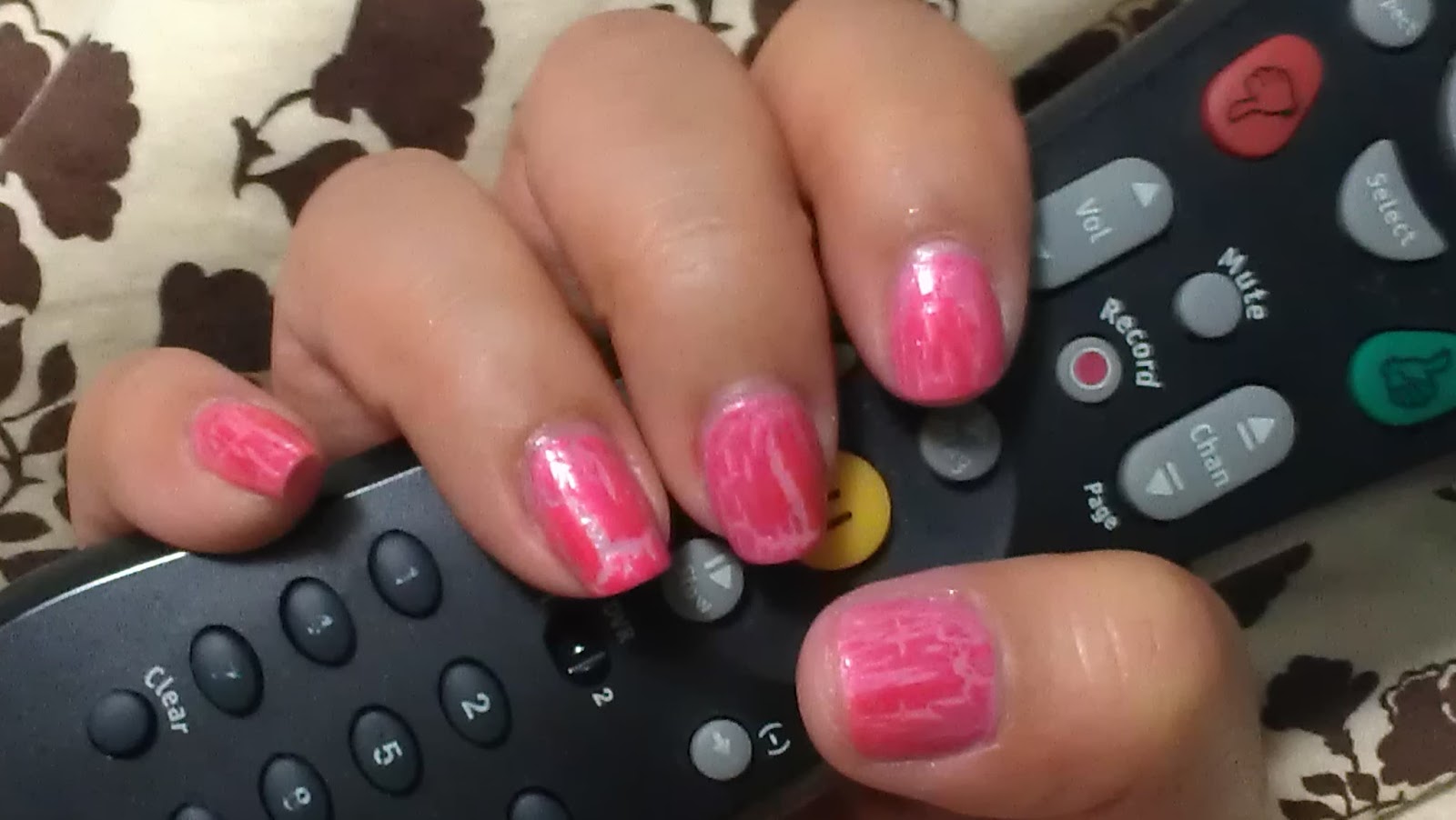 opi pink shatter nail polish