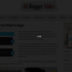 Animated Page Loading Effect for Blogger