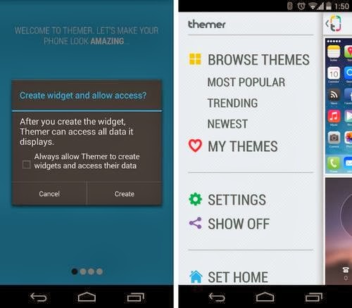 Themer Android App For iPhone Look