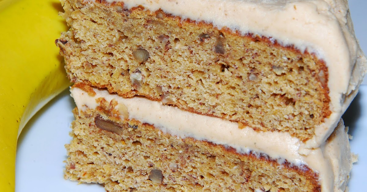 Delectably Different Kitchen Vegan GlutenFree Peanut Butter Banana Cake!