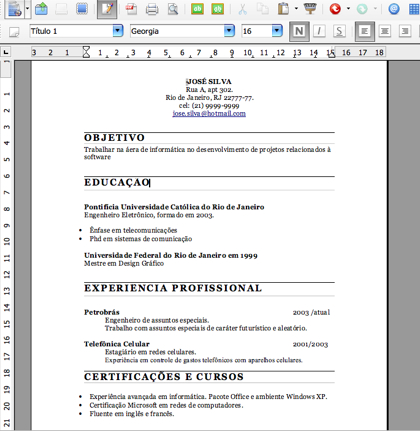 Aprenda a fazer um bom currículo. - Manual Global