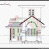 750 SQ FT HOUSE PLAN AND ELEVATION