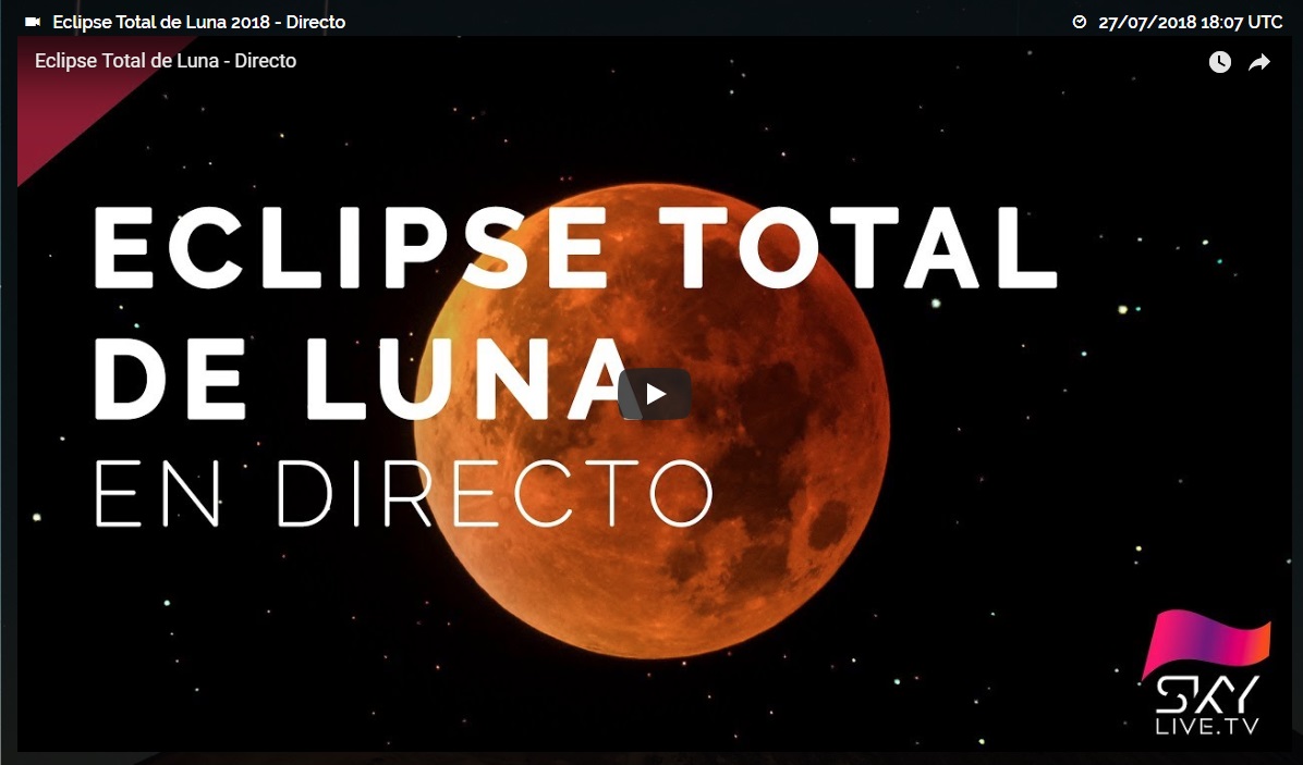 AQUÍ ECLIPSE DE LUNA ROJA EN VIVO, TIEMPO REAL