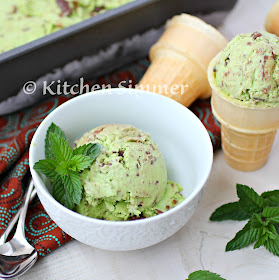 ice cream, mint, chocolate chip