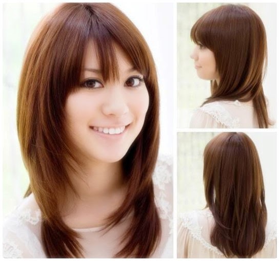 Model Gaya Potongan Rambut Panjang Terbaru Berbagai Bentuk Wajah