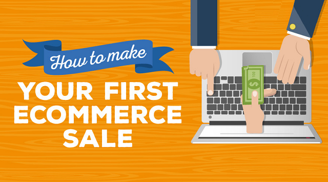 Social Media, SEO and Content Marketing - Make Your First eCommerce Sale - #infographic