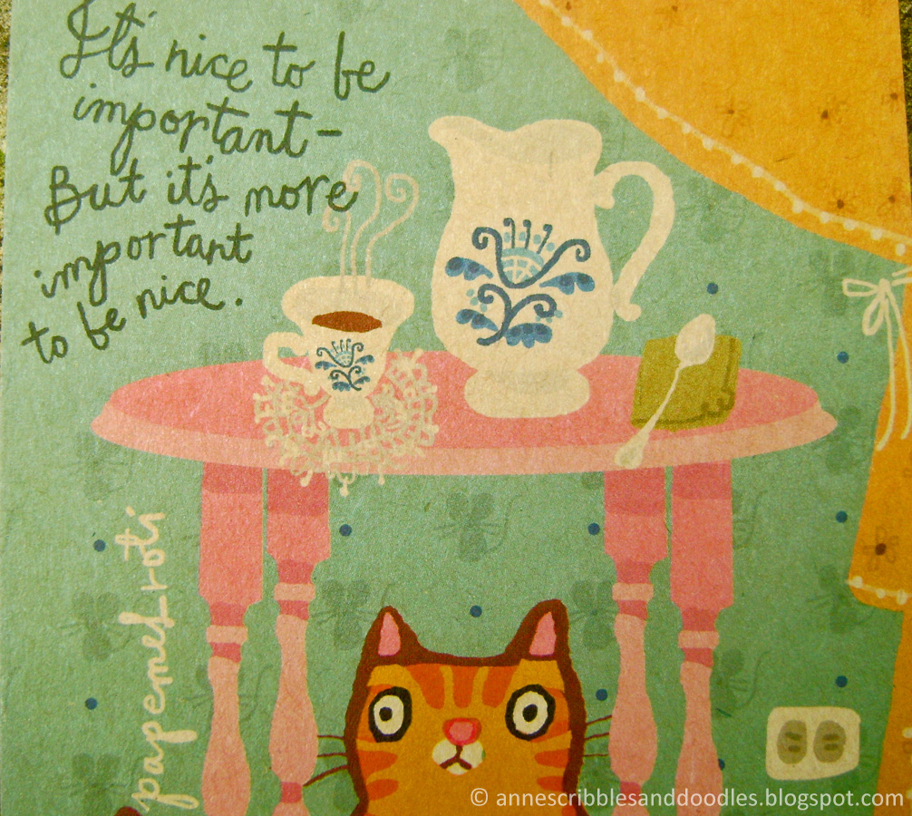 Papemelroti Postcard: It's nice to be important but it's more important to be nice.