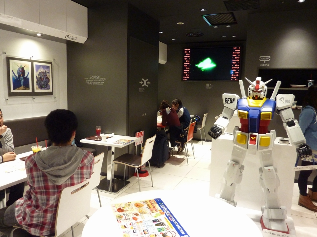 GUNDAM GUY Gundam Cafe Tokyo Station's First Avenue (Japan) Updated