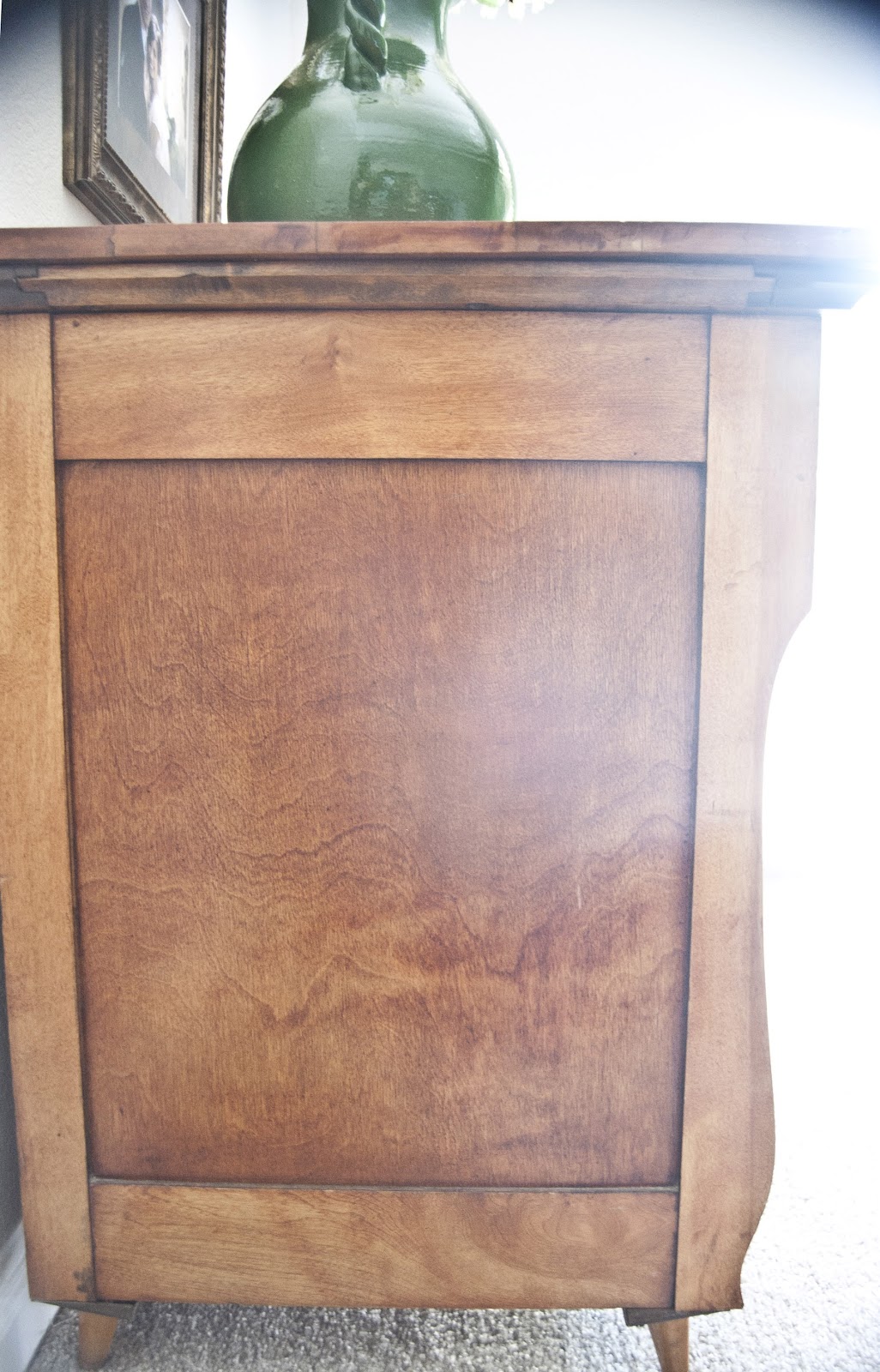 551 east Amber Stained Antique Dresser