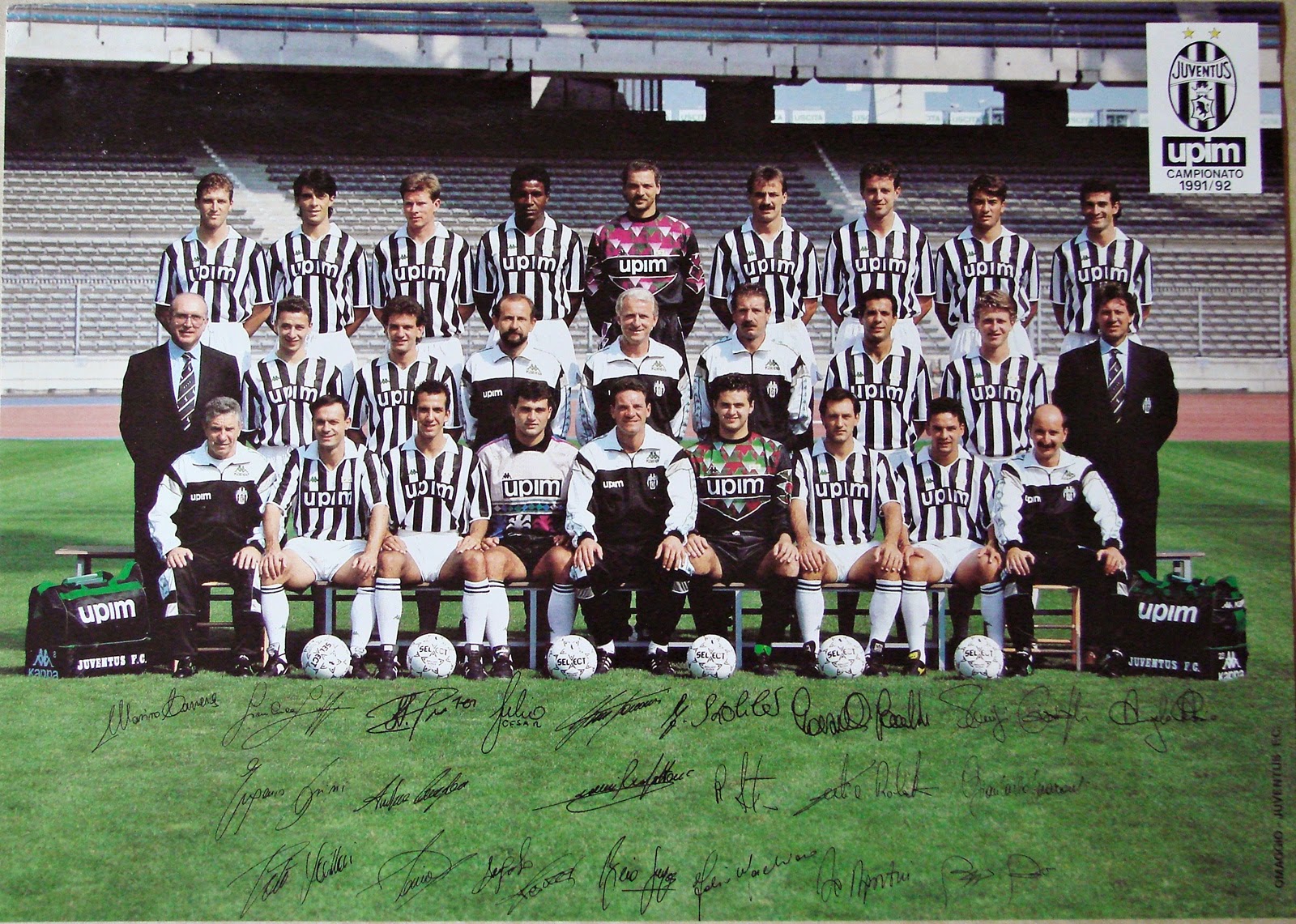 DULCEKAPPAVINTAGE JUVENTUS CAMPIONATO 1991/92 OMAGGIO F.C. CON