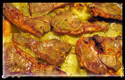 Chuletas De Cordero Al Horno Con Papas Y Verduras