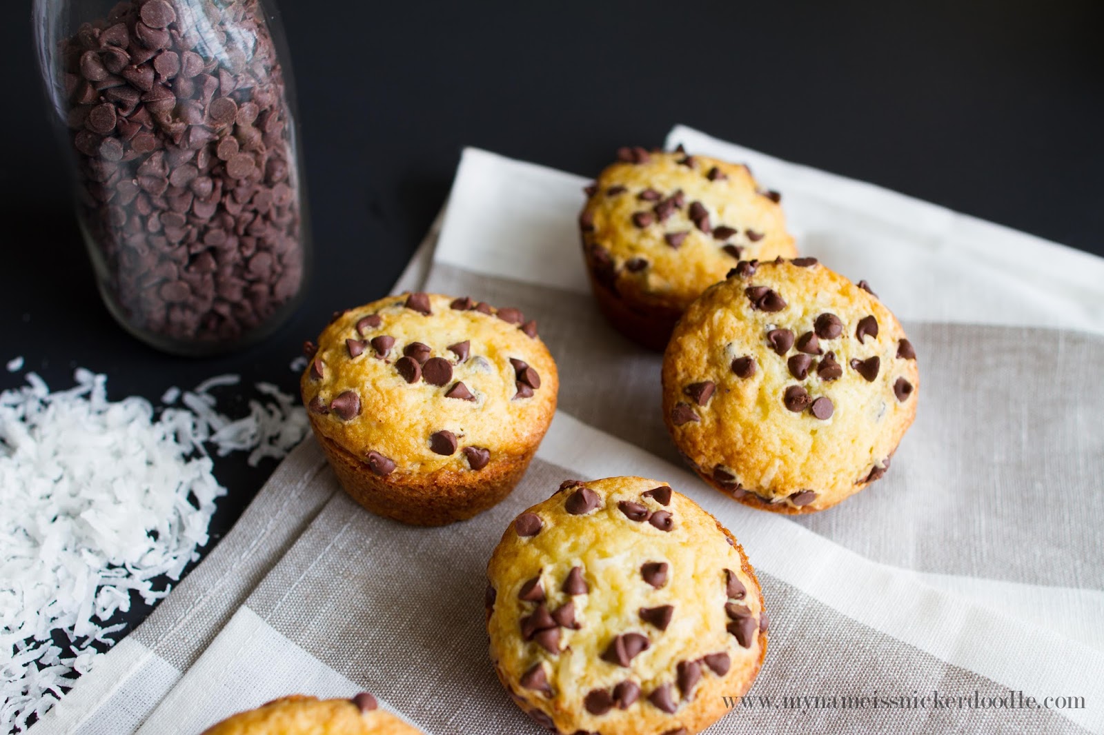 Coconut Chocolate Chip Muffins My Name Is Snickerdoodle