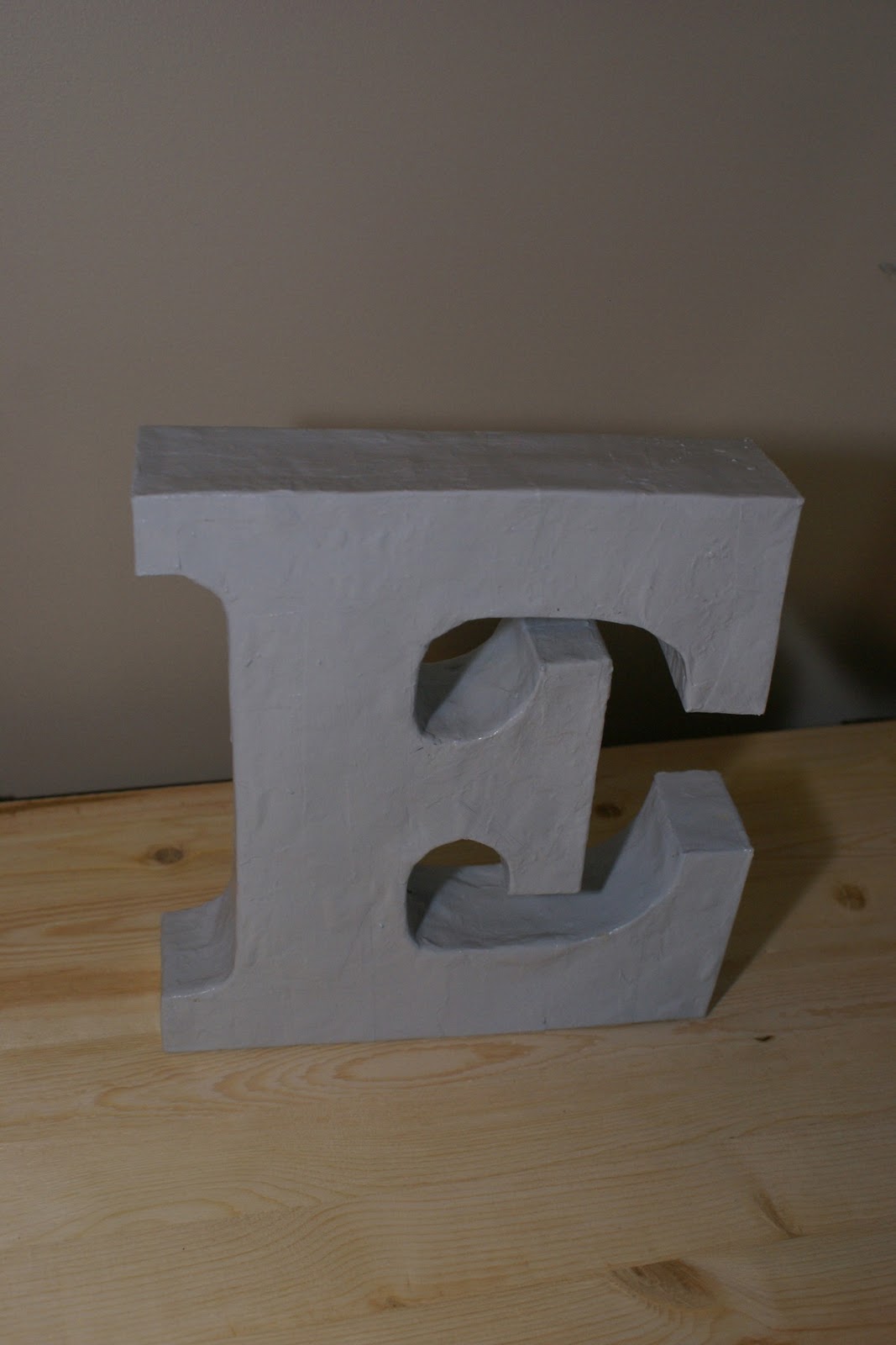The Cozy Condo Paper Mache Letter