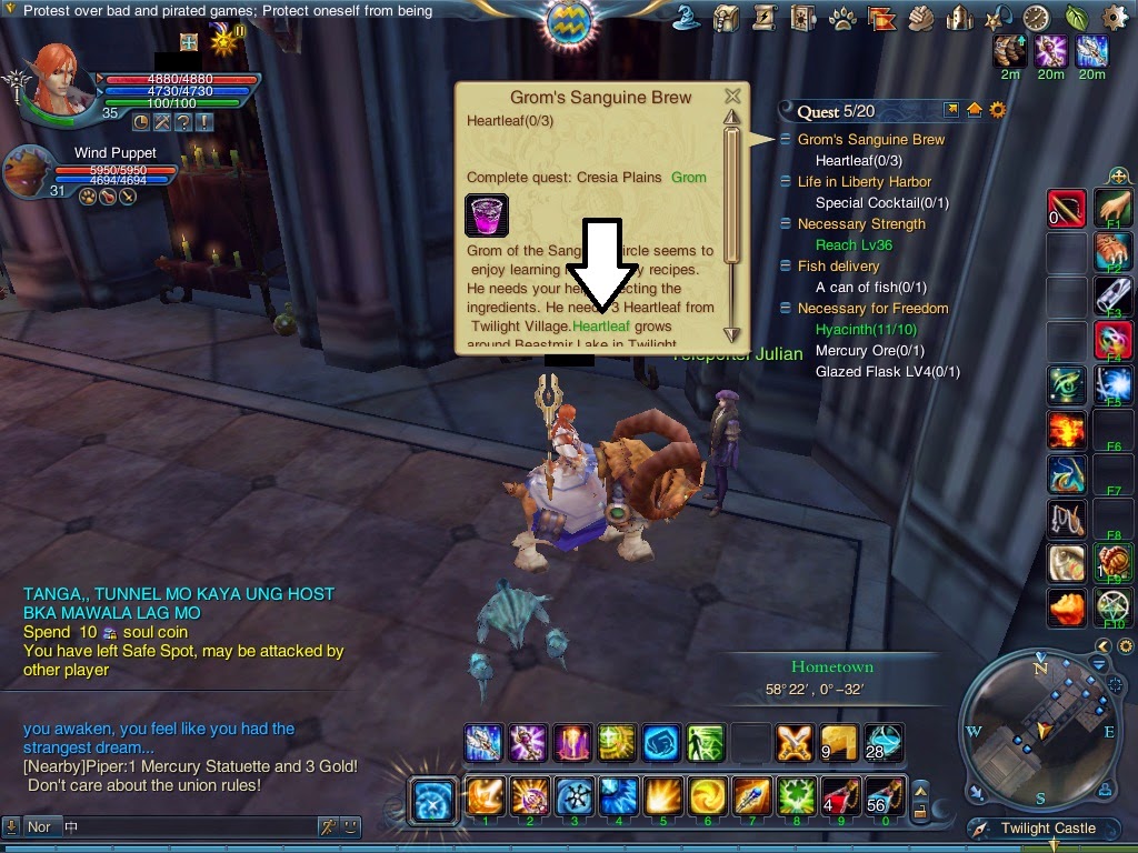 MMORPGs auto find
