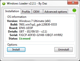 Windows Loader v2 2 3 by Daz crack