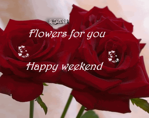 Happy Weekend Flower Card, Sms & Facebook Status ~ Hindi Sms, Good
