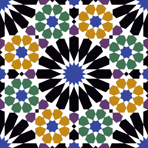 Patrón árabe de la Alhambra