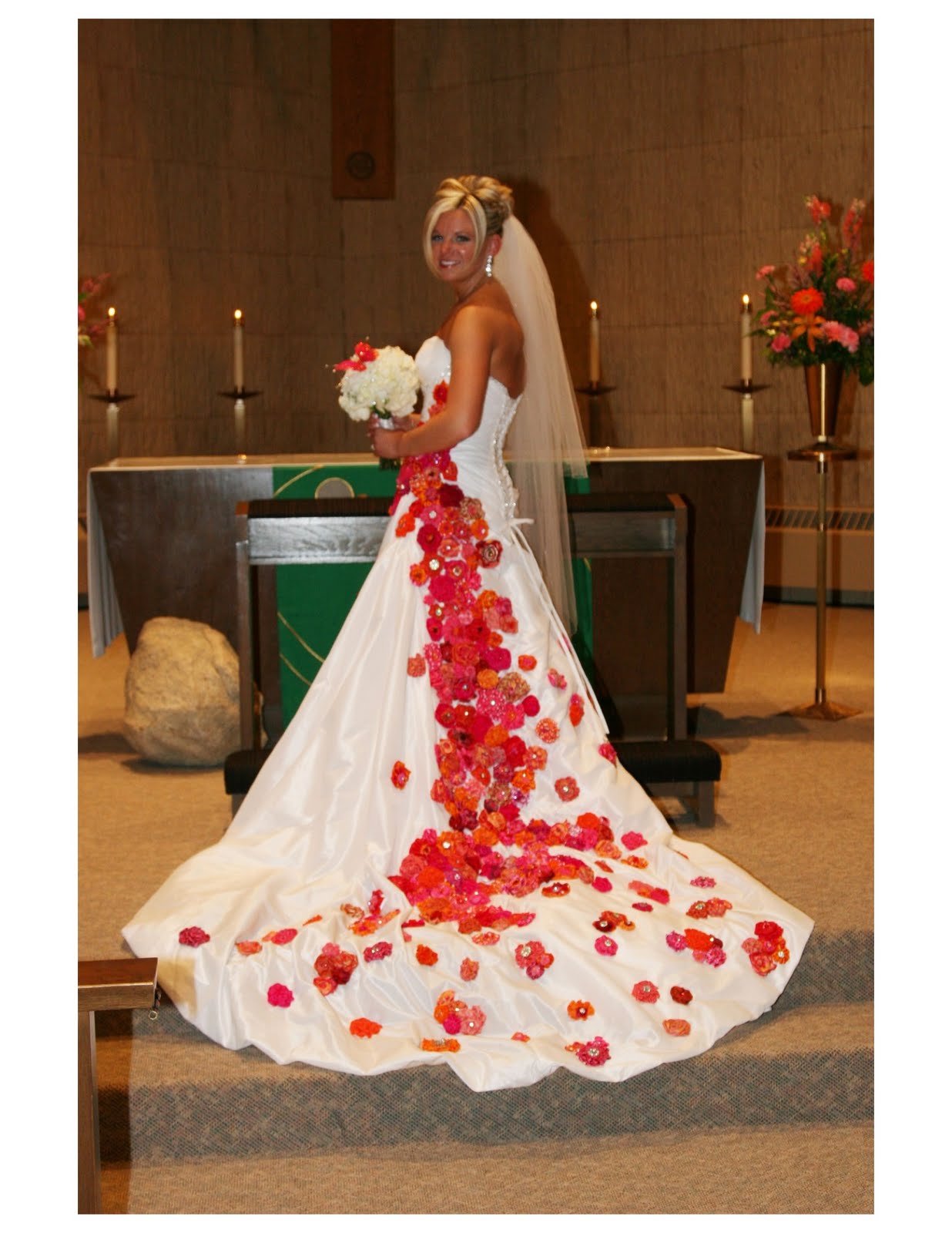 The Yellow Cape Cod Amazing Baby Blanket Wedding Dress