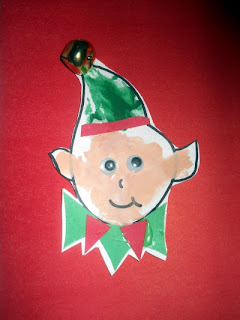 Christmas Elf Craft; Handprint Elf Craft