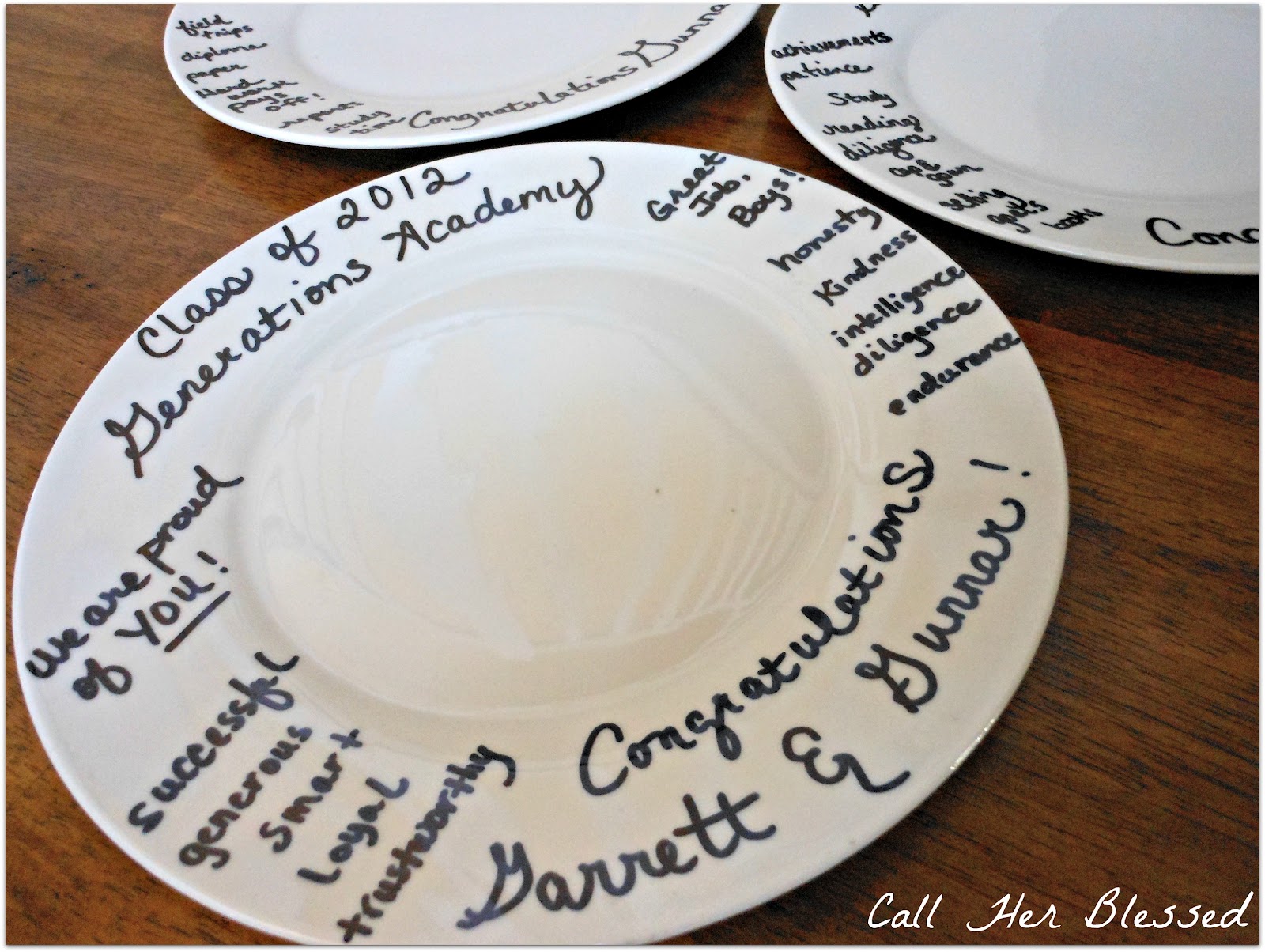 Call Her Blessed DIY with Dollar Tree Plates