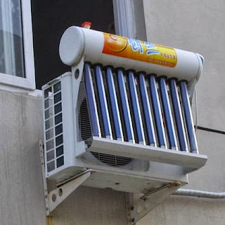 solar air conditioner in a window