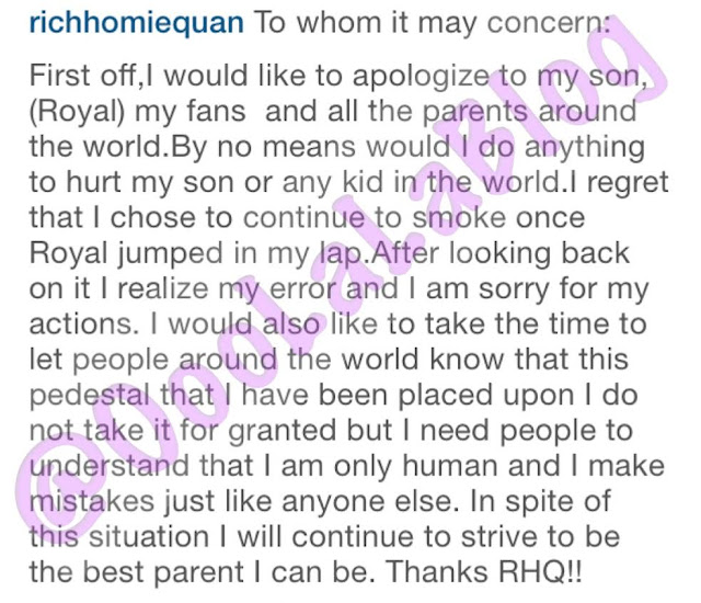Rich Homie Quan Issues A Statement Apologizes For Smoking Weed