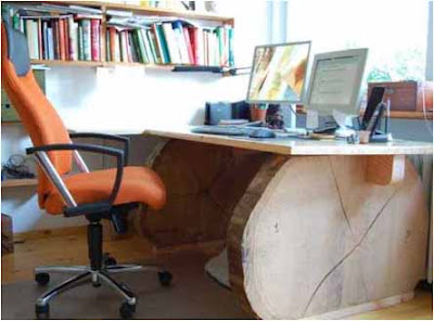 cómo hacer un escritorio bonito, como hacer un escritorio rústico, como hacer un escritorio rústico de madera, como hacer un escritorio de madera rústica de cedro, convertir un tronco de cedro en un bonito escritorio