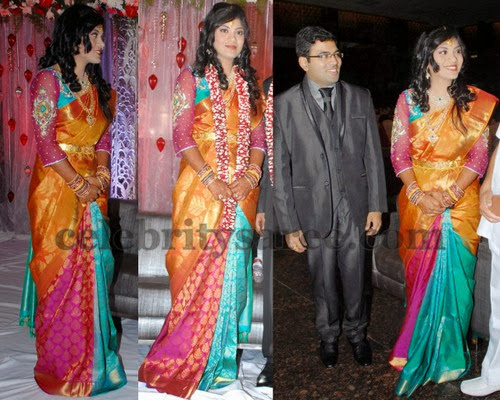 Madhuri Wedding Reception Saree
