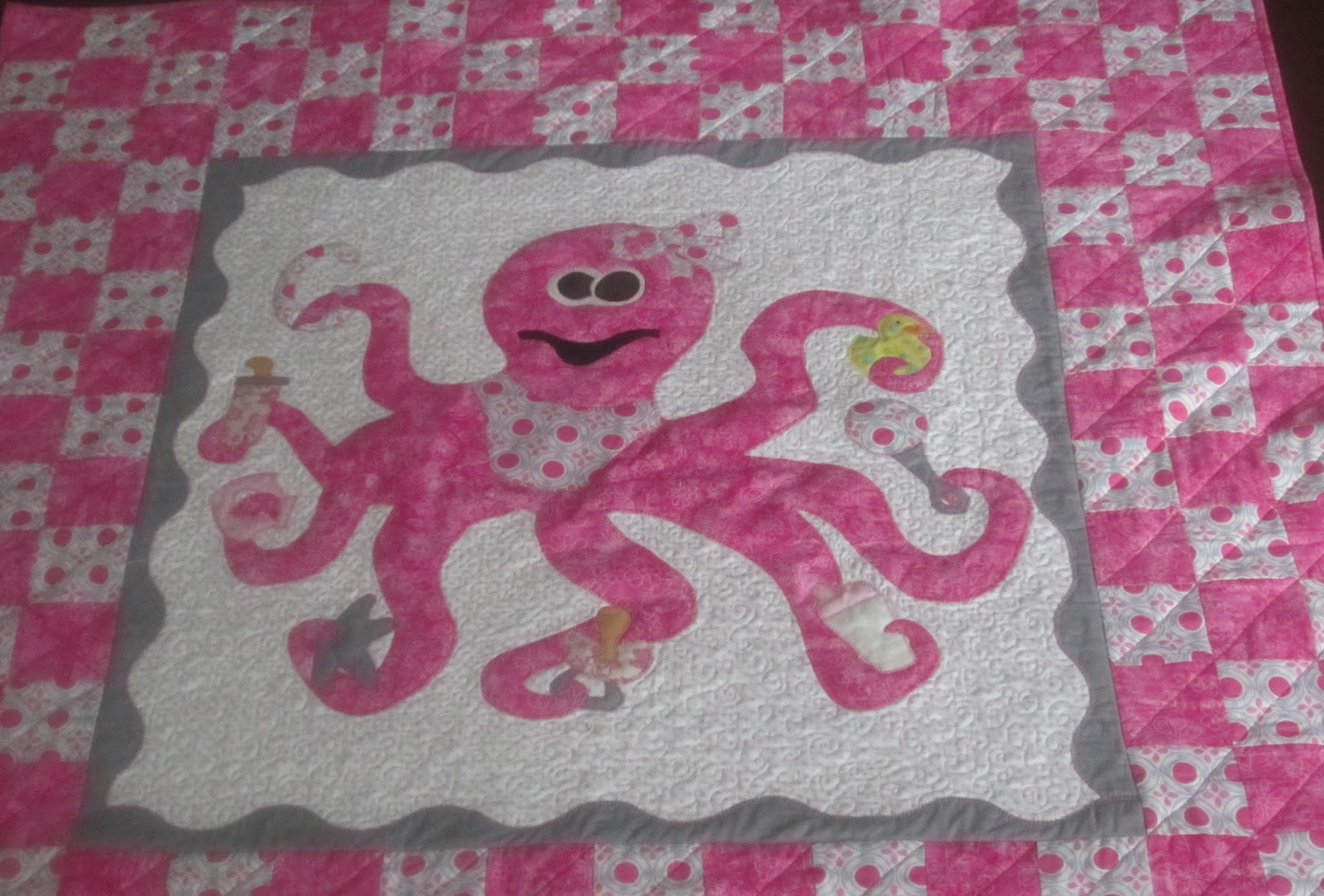 Bejeweledquilts by barb Octopus Quilt