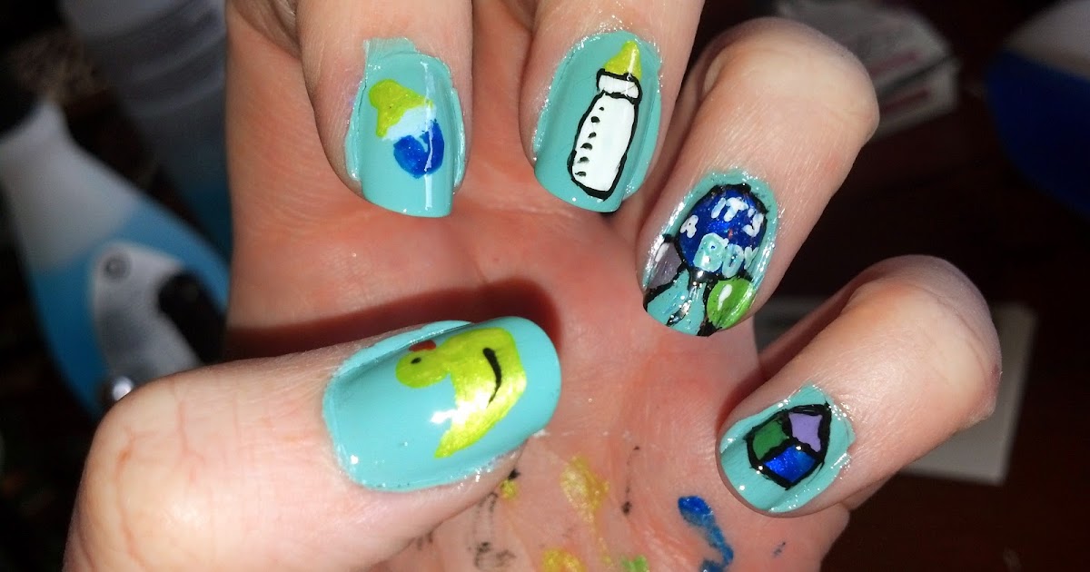 The Nail Diaries Baby Shower Nails