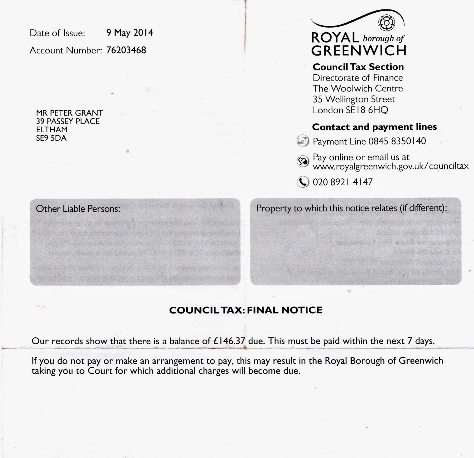 A London Landlord A case History