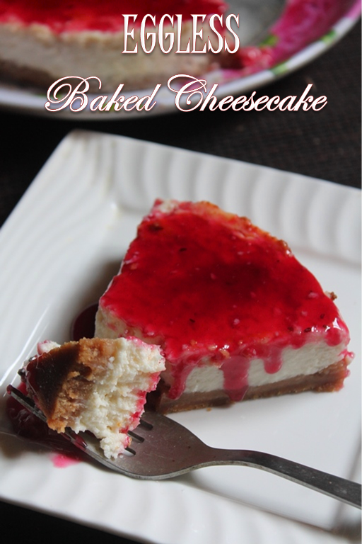 Baked Eggless Cheesecake Recipe Eggless Classic Cheesecake Recipe