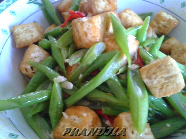 Sayur Kacang Buncis Goreng Bersama Tauhu