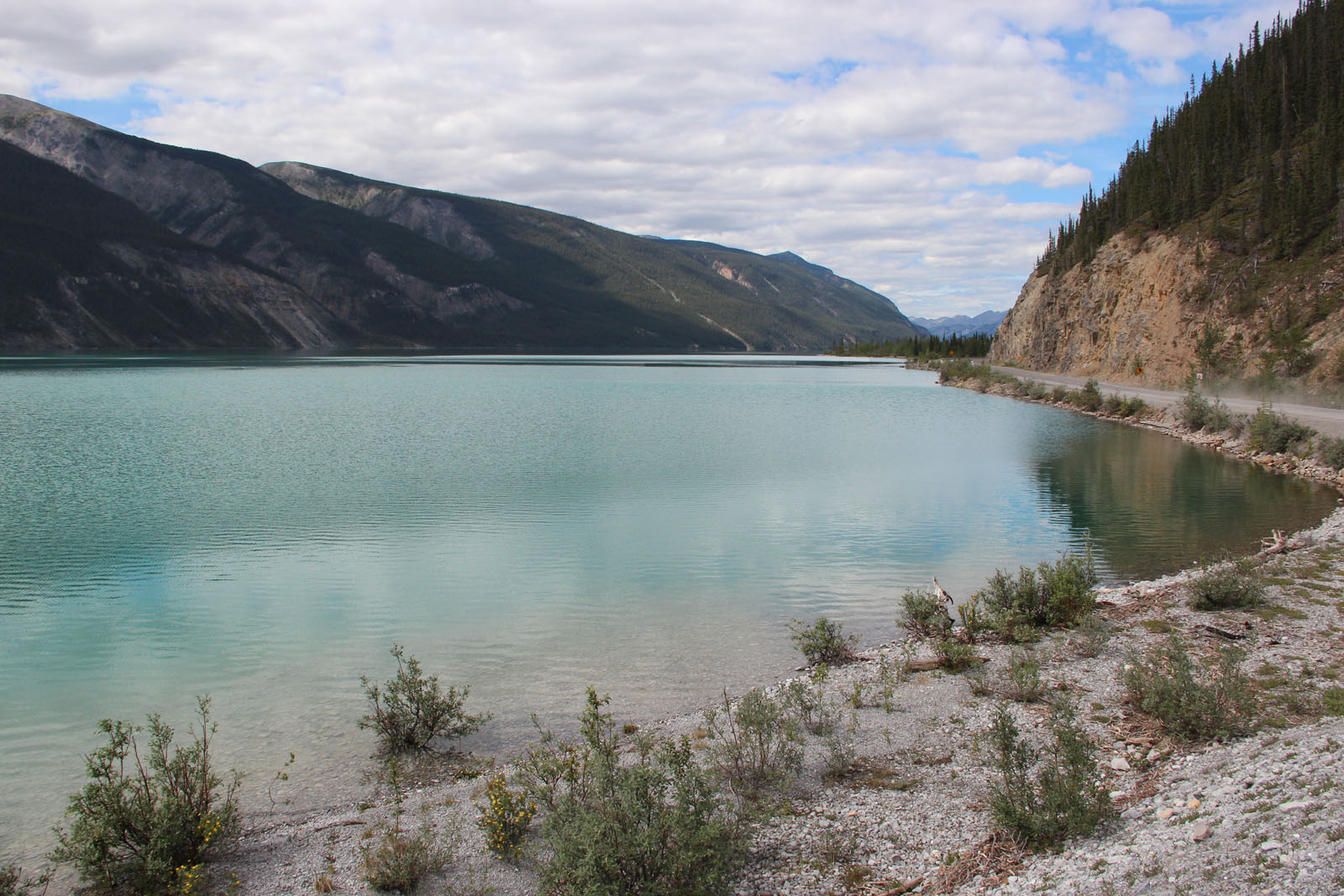 Riding the USA Day 8 Charlie Lake, BC Liard River Hot Springs, BC