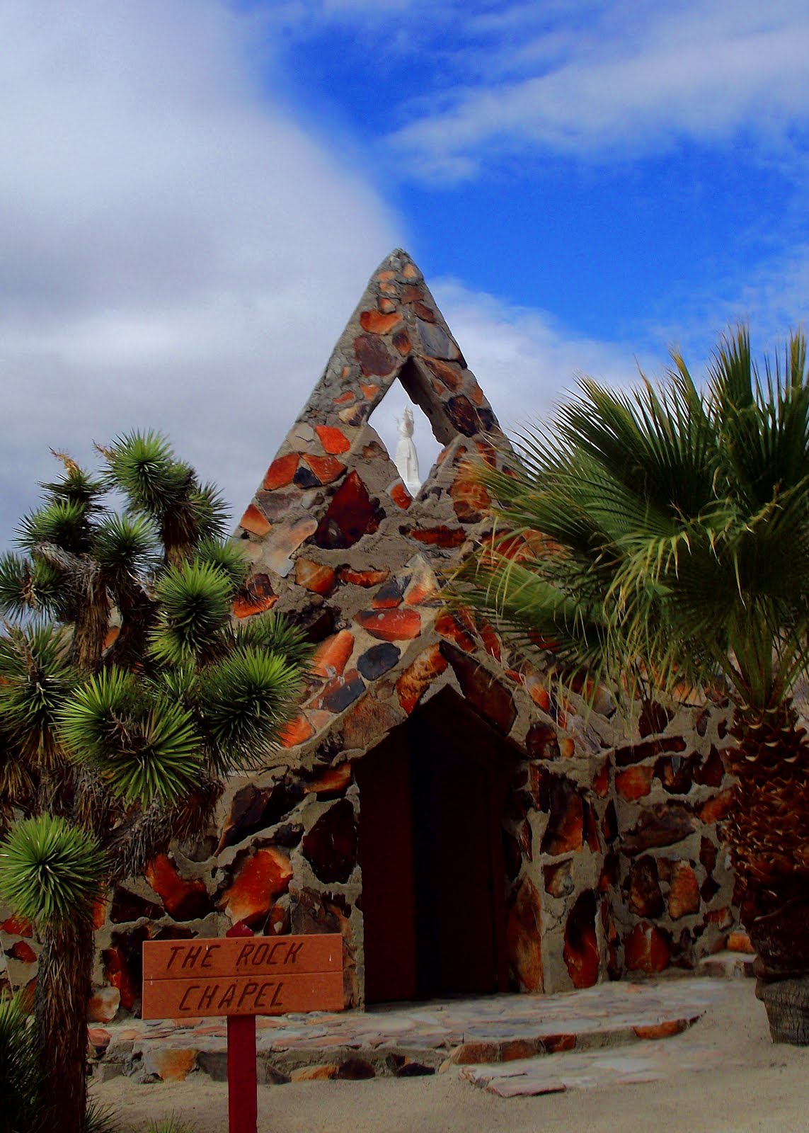 Along The Side Roads Hillside Statues, Joshua Trees and Pioneers