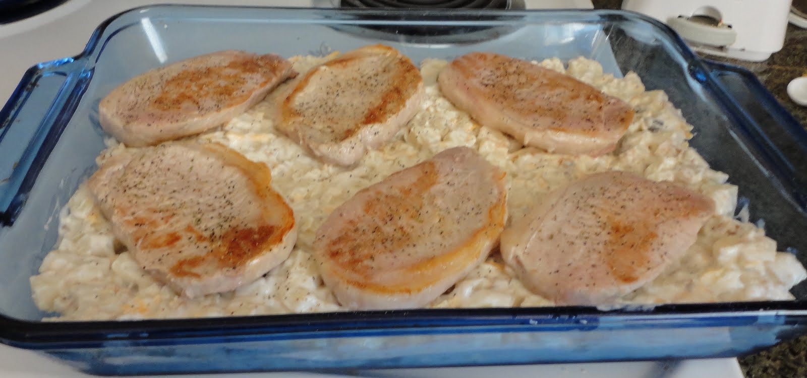 One Crazy Cookie Pork Chops O'Brien