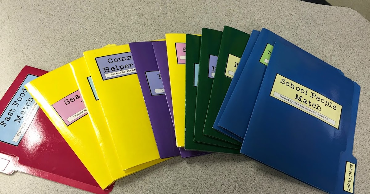 Matching File Folder Tasks Autism Adventures