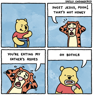 pooh eats tiggers fathers ashes oh bother