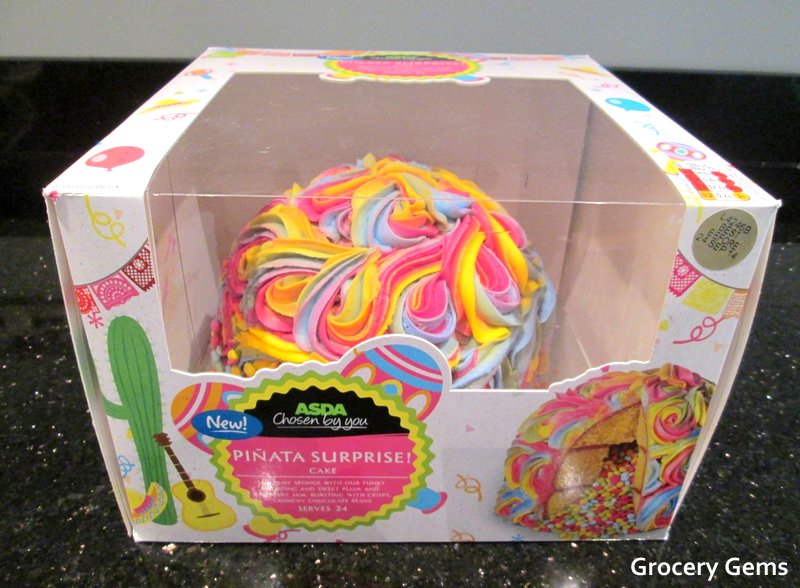 Grocery Gems New Asda Surprise Piñata Cake!
