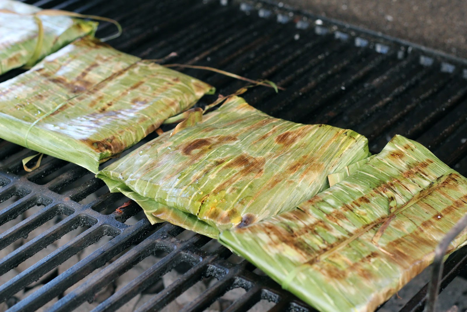 Malaysian Spiced Fish Grilled in Banana Leaves