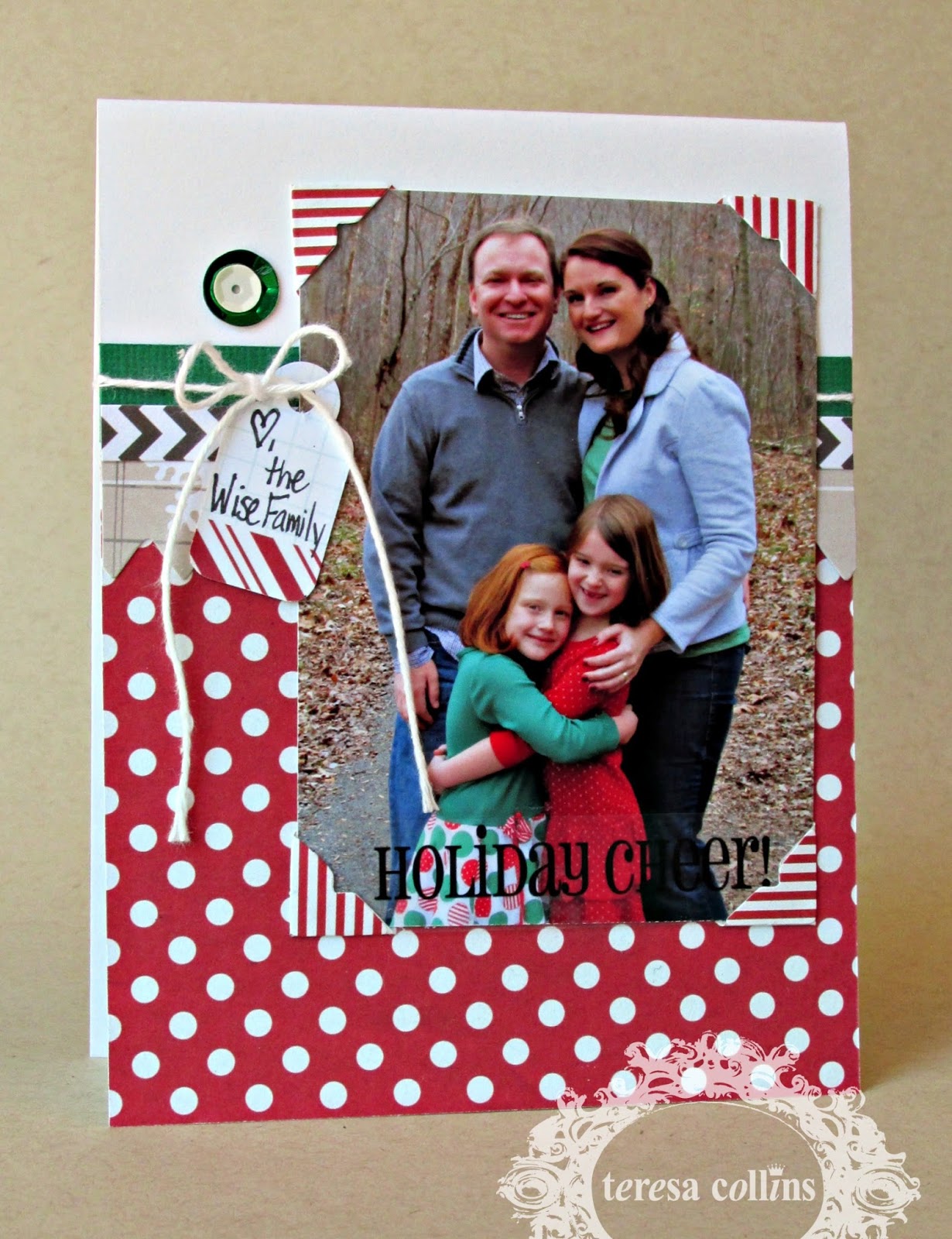 TERESA COLLINS DESIGN TEAM Christmas Cards with Santa's List